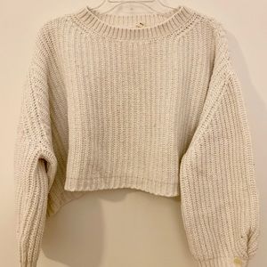 Anthropologie Moth Boxy Crop Sweater